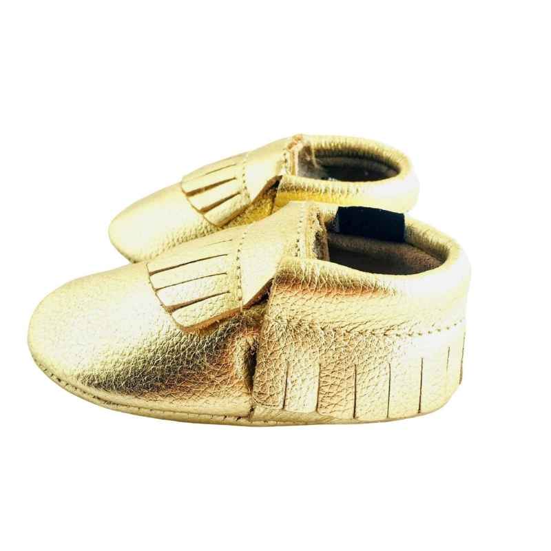 Gold baby shoes hot sale size 4